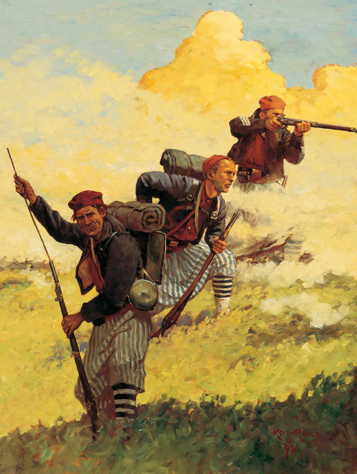 Louisiana Tigers painted by Keith Rocco