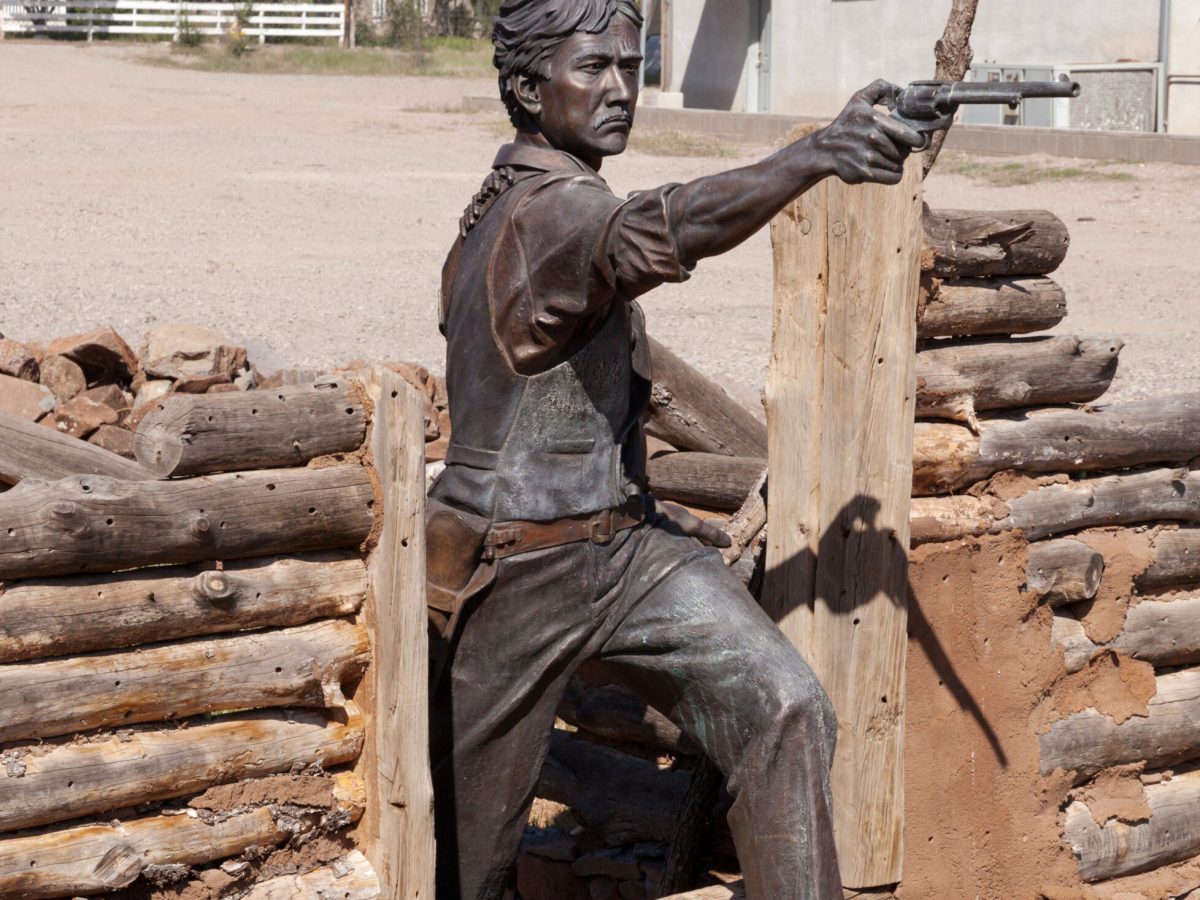 Elfego Baca monument in Reserve, N.M.