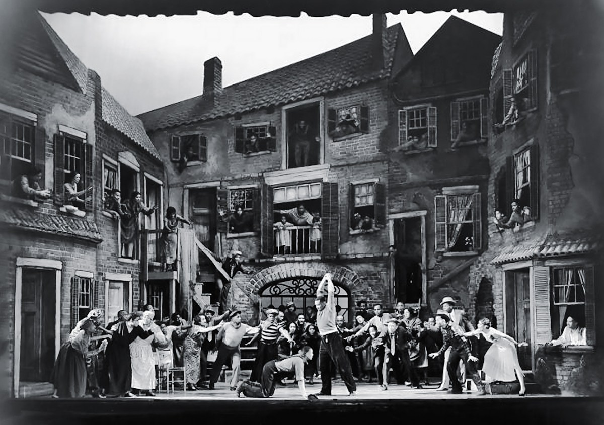 Photo of the 1935 Broadway production, opera Porgy and Bess.