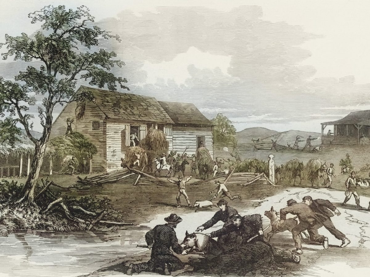 Union troops foraging