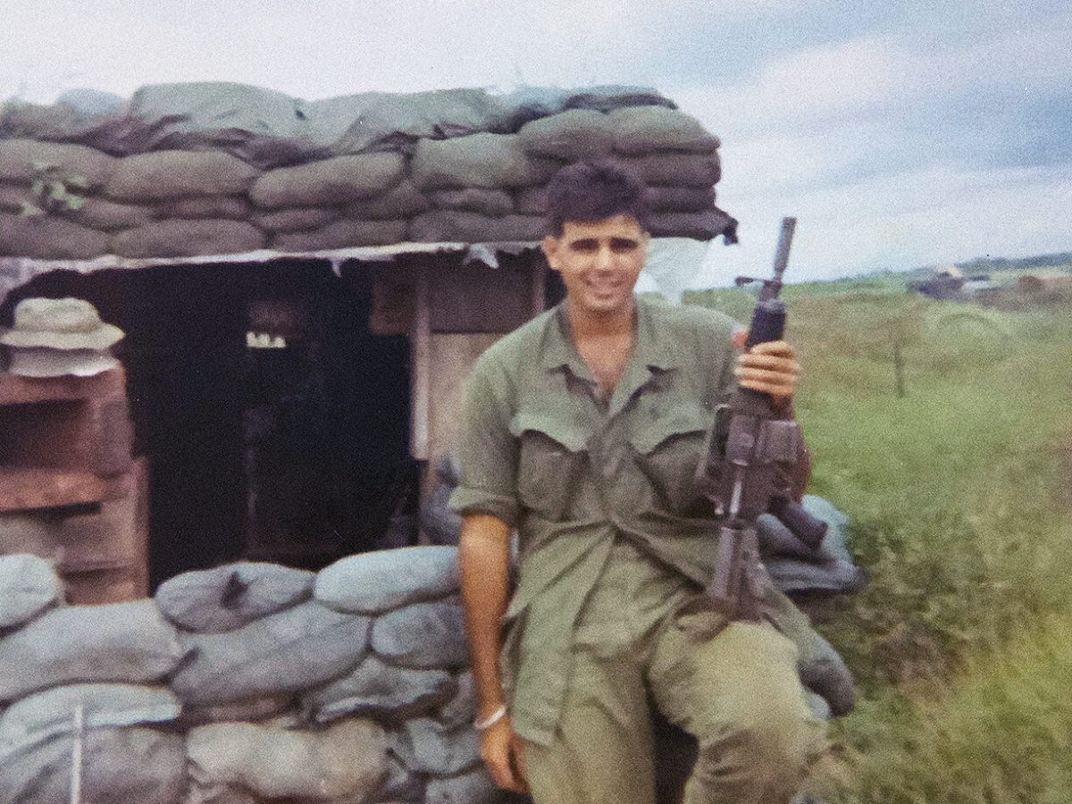 Photo of John Magnarelli in Vietnam, formed a close bond with 1st Sgt. Willie Johnson, who was tragically killed by an RPG in 1970.