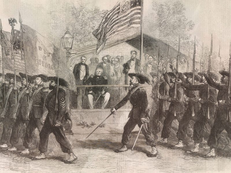 Lincoln reviews Garibaldi Guard