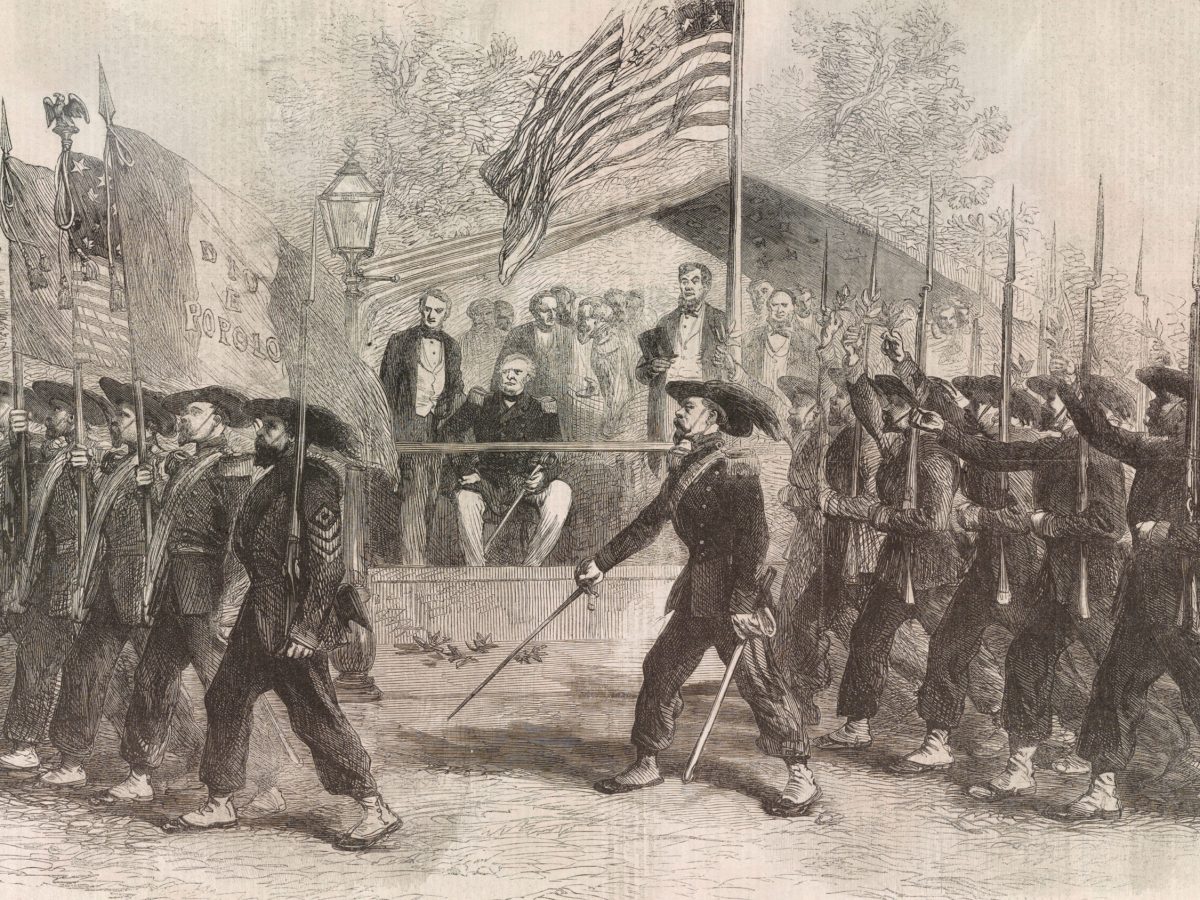 Lincoln reviews Garibaldi Guard