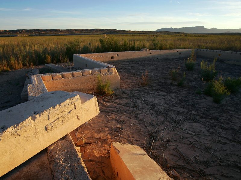 ruins of foundation in St. Thomas, Nevada
