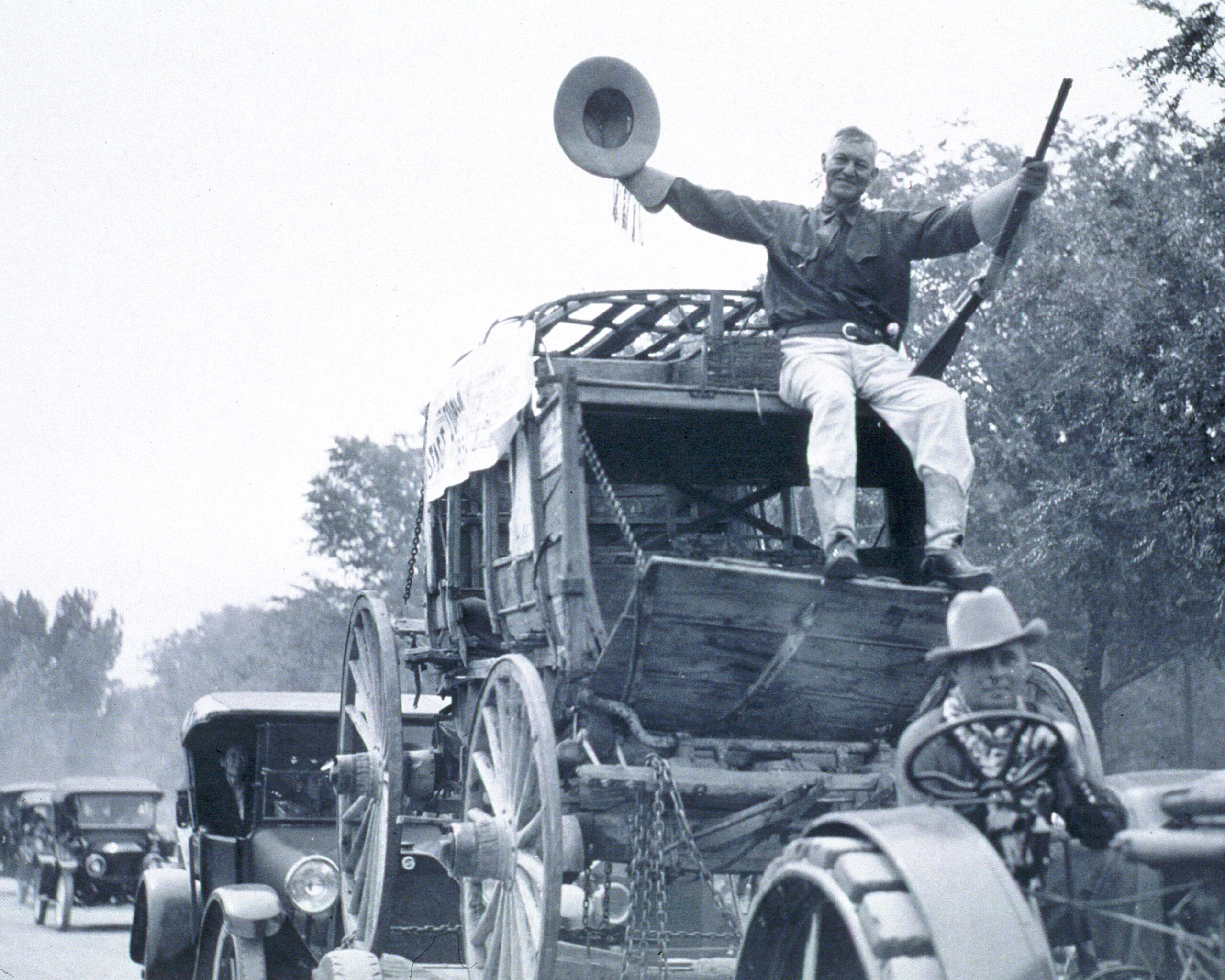 Frank Miller atop coach