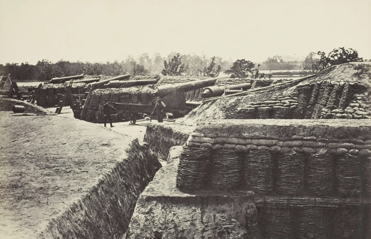Union fortifications at Yorktown