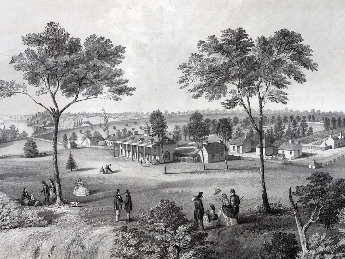 Lithograph of Mount Vernon 1861.